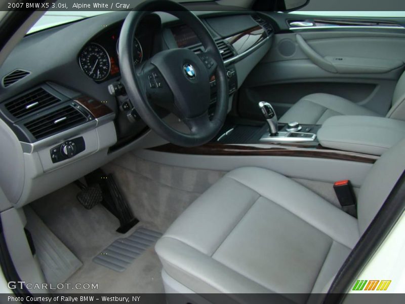 Alpine White / Gray 2007 BMW X5 3.0si