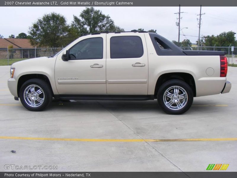 Gold Mist Metallic / Ebony/Light Cashmere 2007 Chevrolet Avalanche LTZ