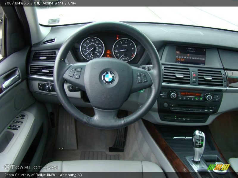 Alpine White / Gray 2007 BMW X5 3.0si