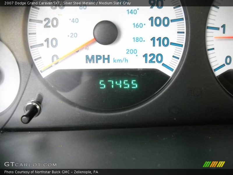 Silver Steel Metallic / Medium Slate Gray 2007 Dodge Grand Caravan SXT
