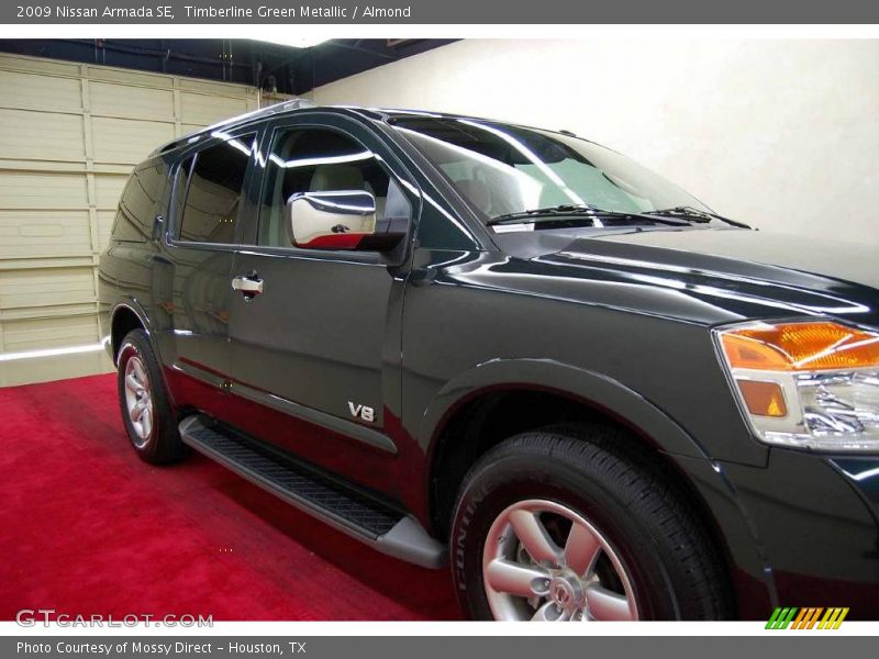 Timberline Green Metallic / Almond 2009 Nissan Armada SE