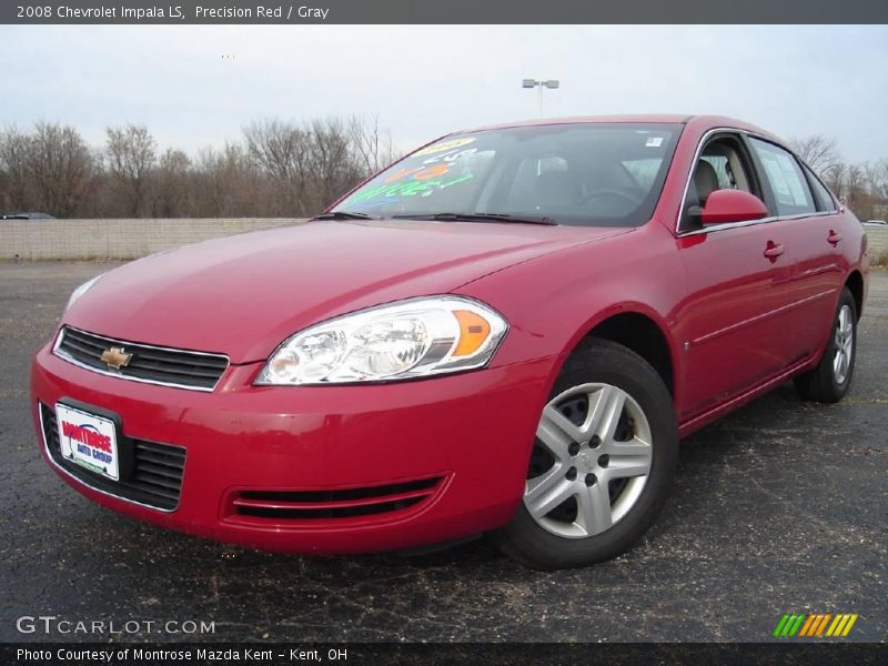 Precision Red / Gray 2008 Chevrolet Impala LS