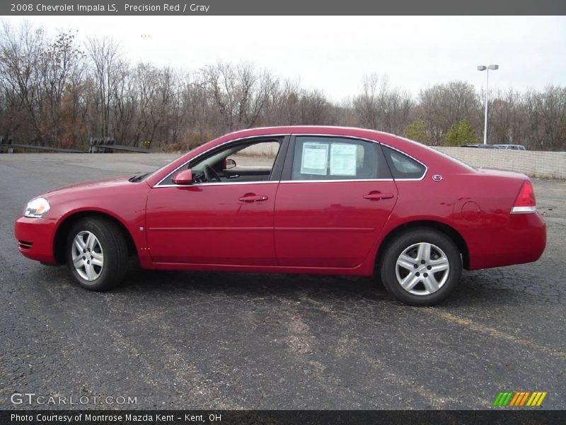 Precision Red / Gray 2008 Chevrolet Impala LS