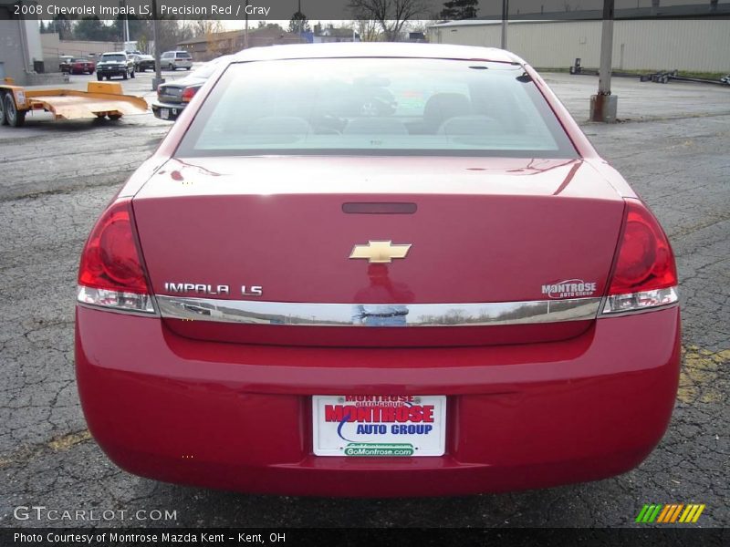 Precision Red / Gray 2008 Chevrolet Impala LS