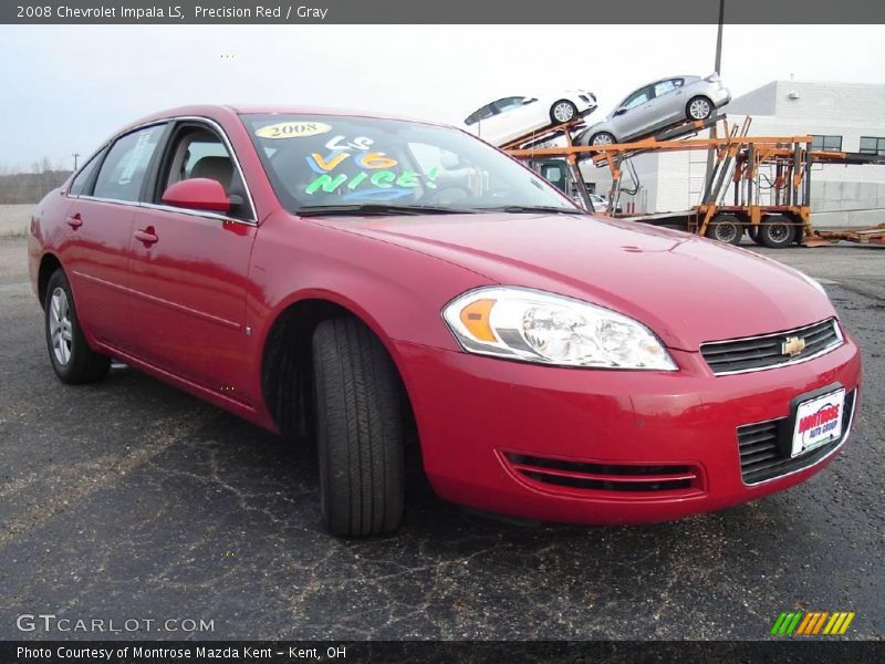 Precision Red / Gray 2008 Chevrolet Impala LS