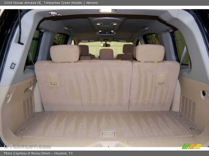 Timberline Green Metallic / Almond 2009 Nissan Armada SE