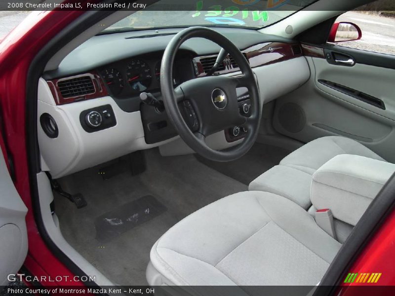 Precision Red / Gray 2008 Chevrolet Impala LS