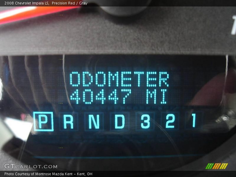 Precision Red / Gray 2008 Chevrolet Impala LS