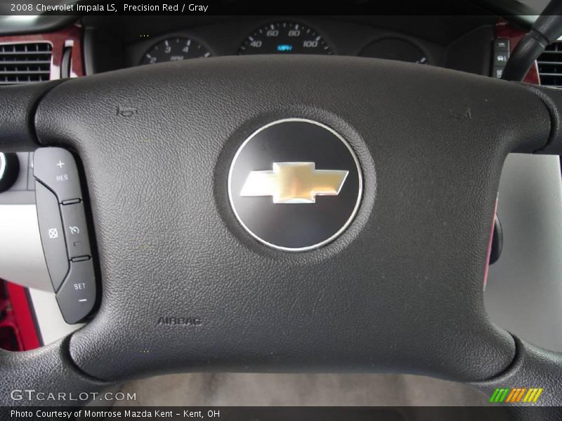 Precision Red / Gray 2008 Chevrolet Impala LS