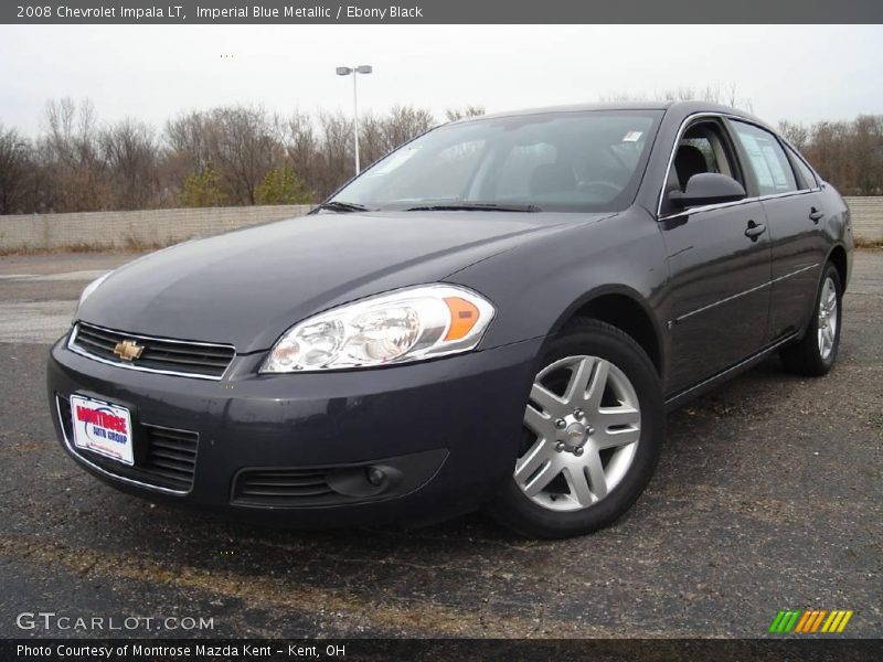 Imperial Blue Metallic / Ebony Black 2008 Chevrolet Impala LT