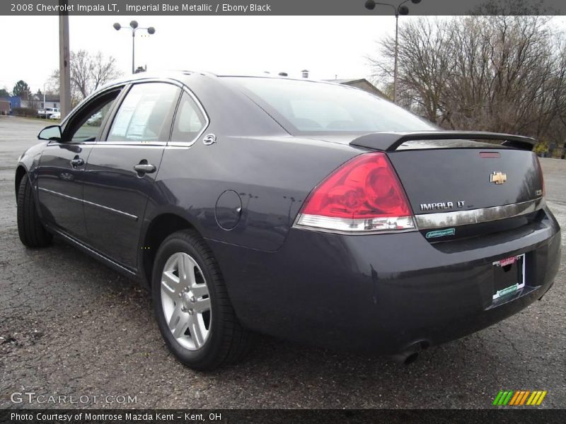 Imperial Blue Metallic / Ebony Black 2008 Chevrolet Impala LT
