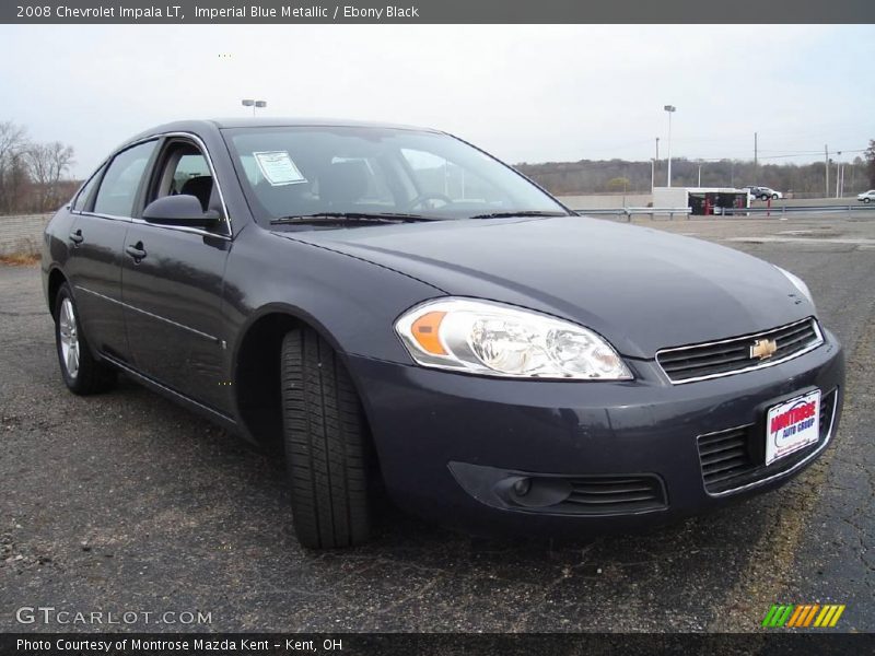 Imperial Blue Metallic / Ebony Black 2008 Chevrolet Impala LT