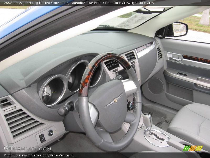Marathon Blue Pearl / Dark Slate Gray/Light Slate Gray 2008 Chrysler Sebring Limited Convertible