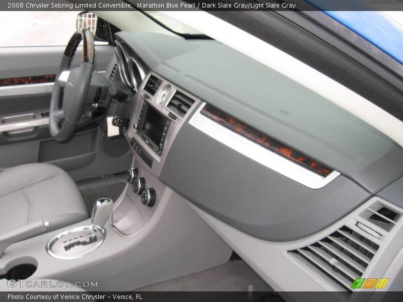Marathon Blue Pearl / Dark Slate Gray/Light Slate Gray 2008 Chrysler Sebring Limited Convertible