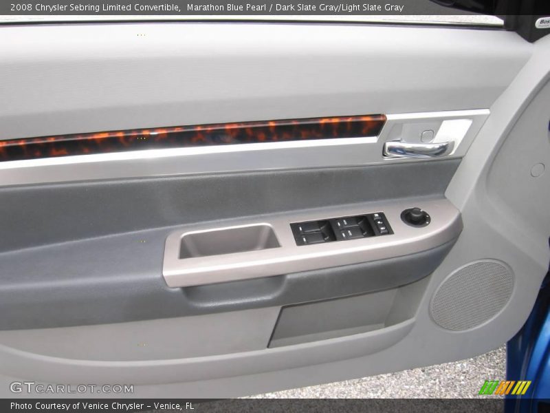 Marathon Blue Pearl / Dark Slate Gray/Light Slate Gray 2008 Chrysler Sebring Limited Convertible
