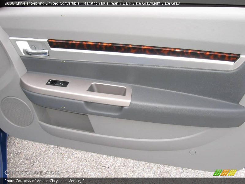 Marathon Blue Pearl / Dark Slate Gray/Light Slate Gray 2008 Chrysler Sebring Limited Convertible