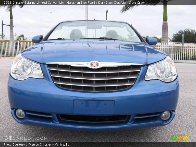 Marathon Blue Pearl / Dark Slate Gray/Light Slate Gray 2008 Chrysler Sebring Limited Convertible