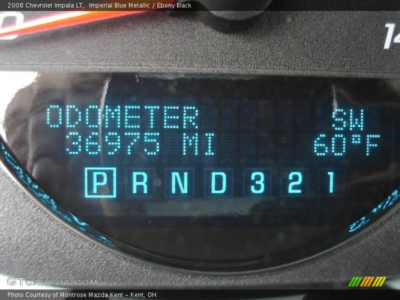 Imperial Blue Metallic / Ebony Black 2008 Chevrolet Impala LT