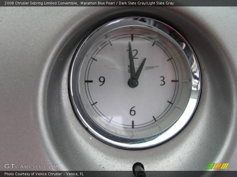 Marathon Blue Pearl / Dark Slate Gray/Light Slate Gray 2008 Chrysler Sebring Limited Convertible