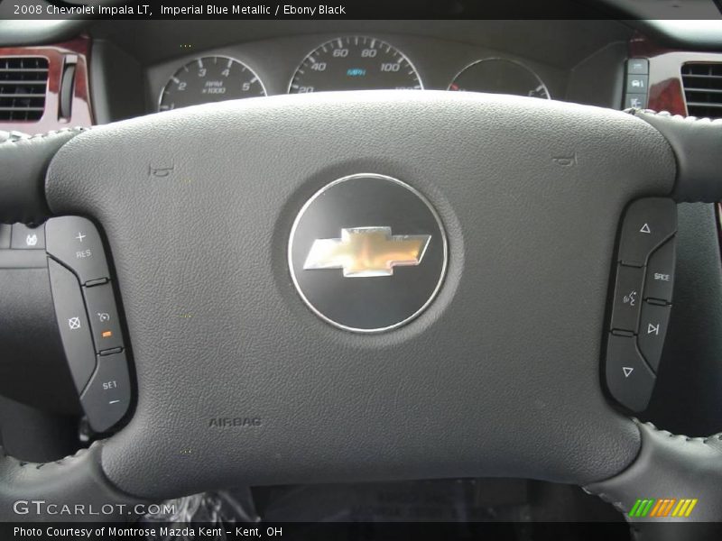 Imperial Blue Metallic / Ebony Black 2008 Chevrolet Impala LT