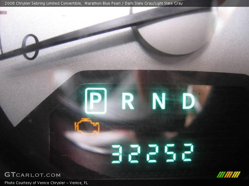 Marathon Blue Pearl / Dark Slate Gray/Light Slate Gray 2008 Chrysler Sebring Limited Convertible