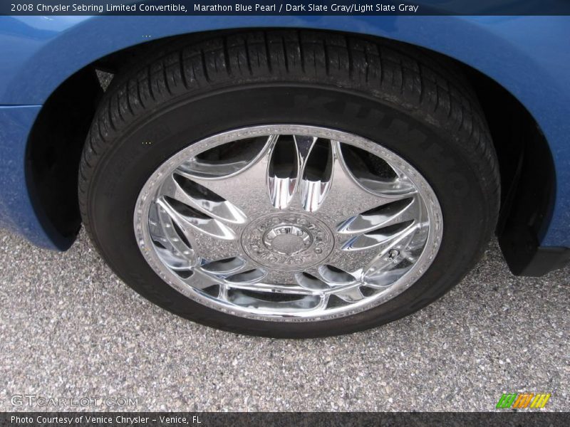 Marathon Blue Pearl / Dark Slate Gray/Light Slate Gray 2008 Chrysler Sebring Limited Convertible