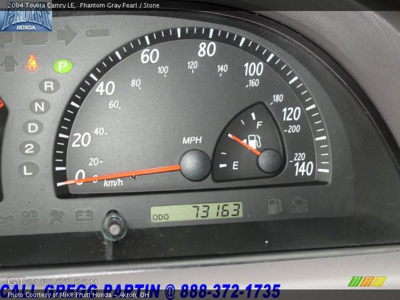 Phantom Gray Pearl / Stone 2004 Toyota Camry LE
