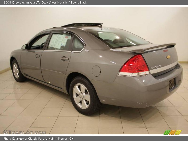 Dark Silver Metallic / Ebony Black 2008 Chevrolet Impala LT