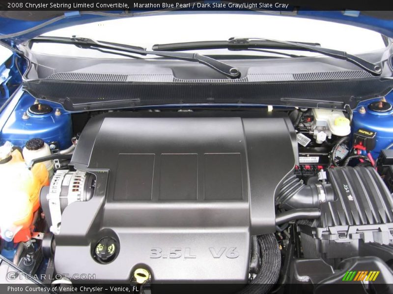 Marathon Blue Pearl / Dark Slate Gray/Light Slate Gray 2008 Chrysler Sebring Limited Convertible