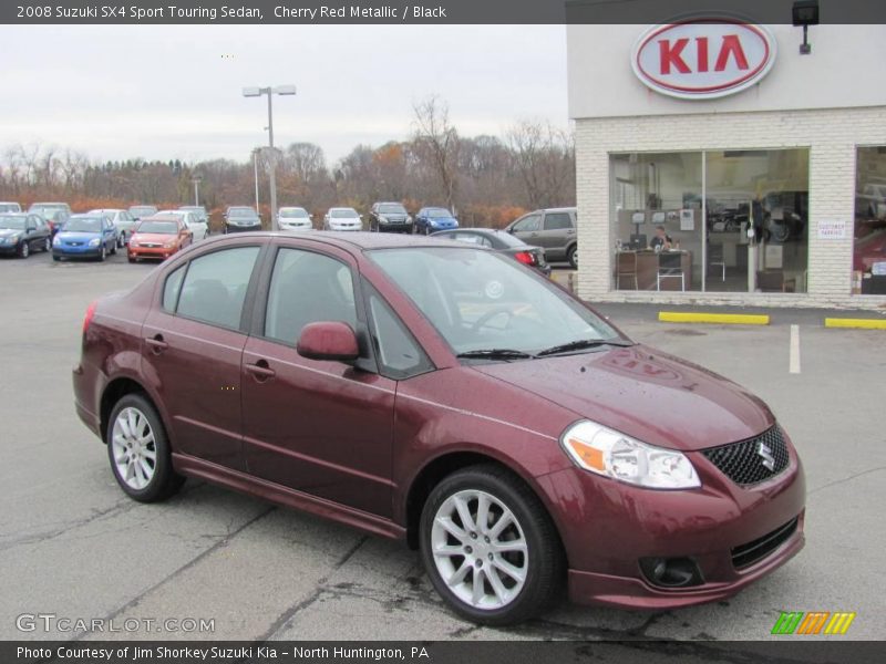 Cherry Red Metallic / Black 2008 Suzuki SX4 Sport Touring Sedan