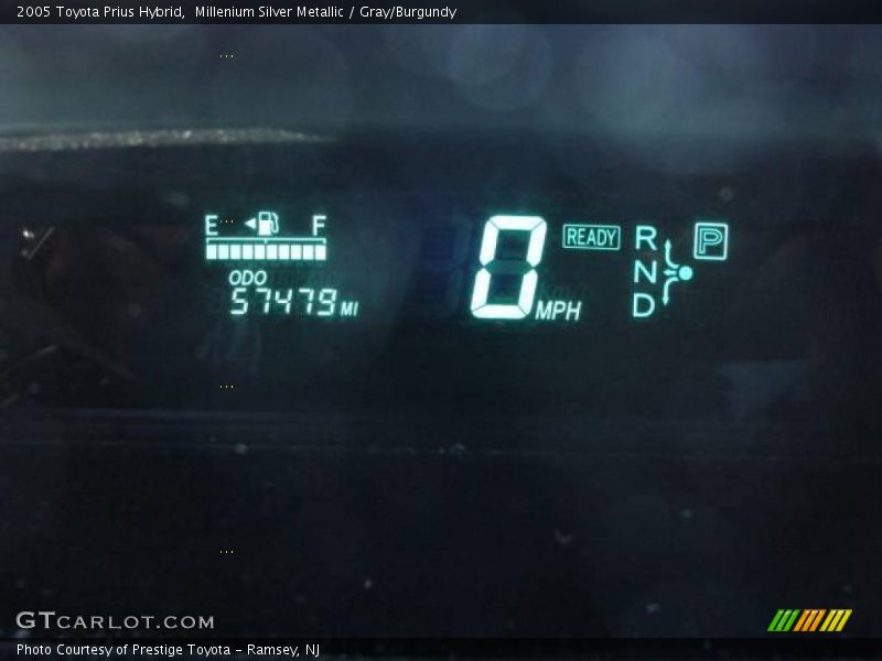 Millenium Silver Metallic / Gray/Burgundy 2005 Toyota Prius Hybrid