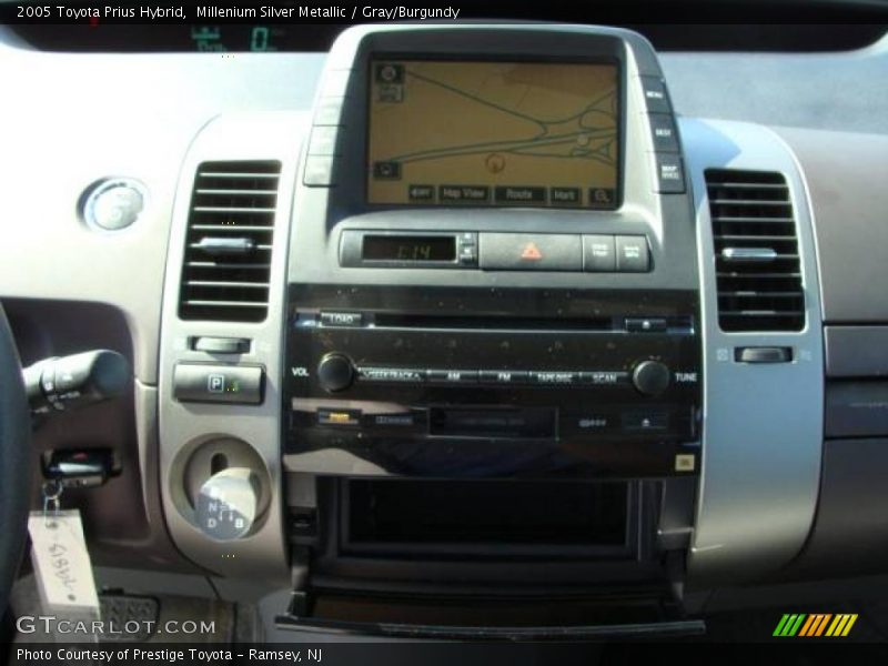 Millenium Silver Metallic / Gray/Burgundy 2005 Toyota Prius Hybrid
