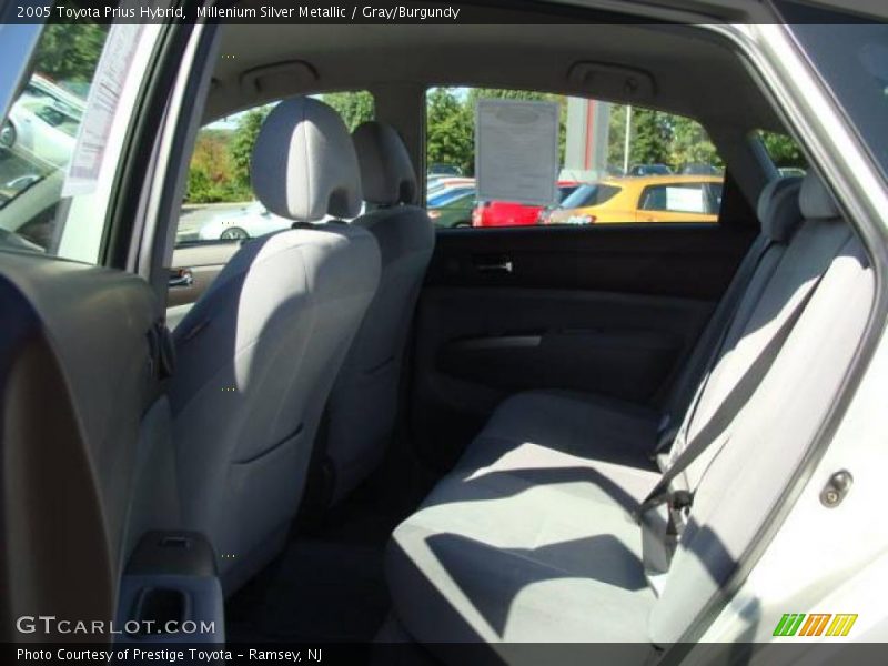 Millenium Silver Metallic / Gray/Burgundy 2005 Toyota Prius Hybrid