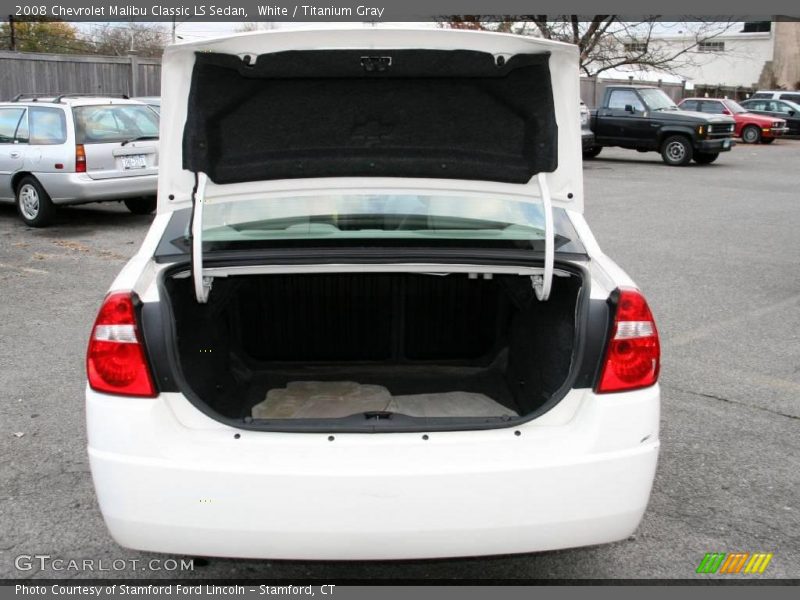 White / Titanium Gray 2008 Chevrolet Malibu Classic LS Sedan