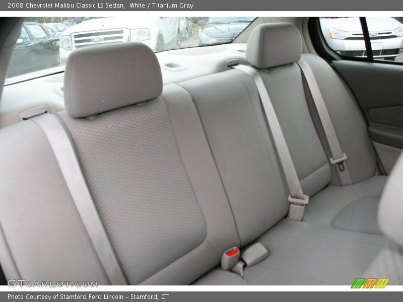 White / Titanium Gray 2008 Chevrolet Malibu Classic LS Sedan