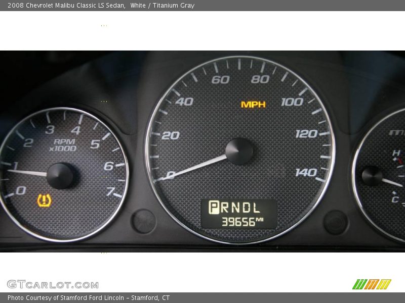 White / Titanium Gray 2008 Chevrolet Malibu Classic LS Sedan