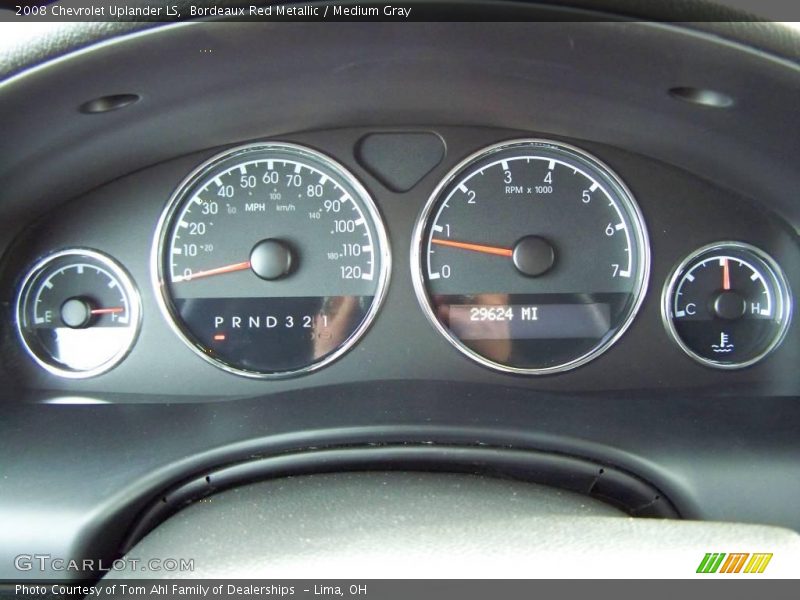 Bordeaux Red Metallic / Medium Gray 2008 Chevrolet Uplander LS
