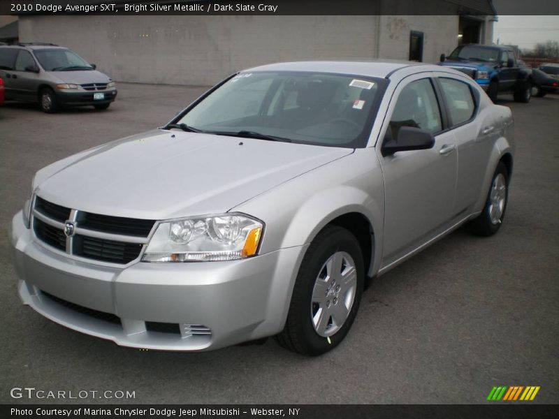 Bright Silver Metallic / Dark Slate Gray 2010 Dodge Avenger SXT