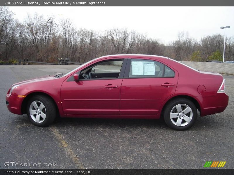 Redfire Metallic / Medium Light Stone 2006 Ford Fusion SE