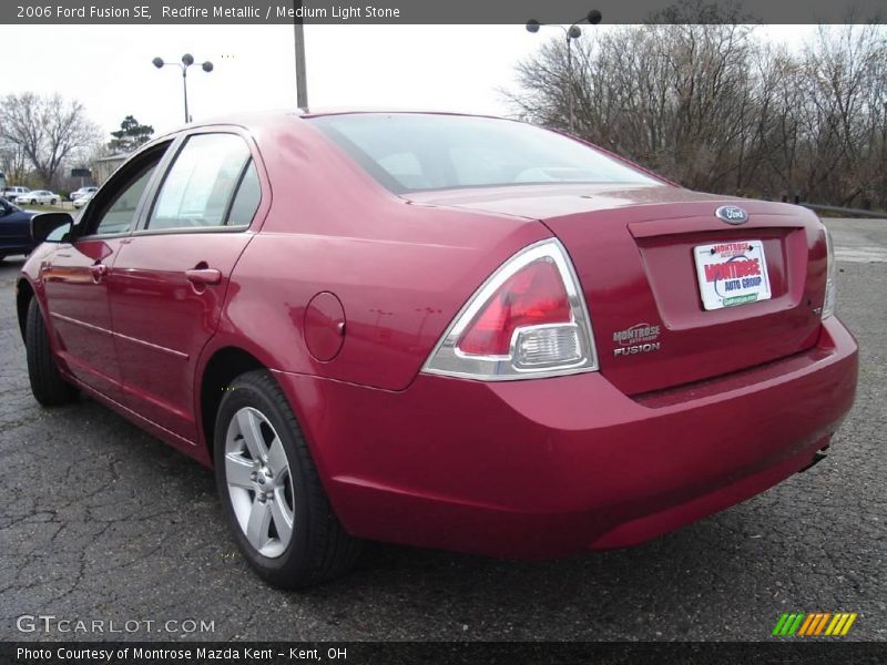 Redfire Metallic / Medium Light Stone 2006 Ford Fusion SE
