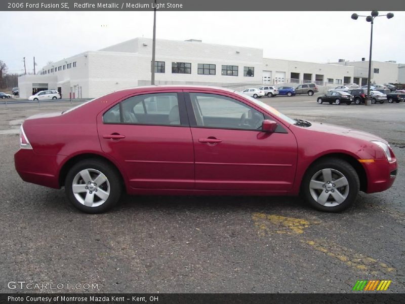 Redfire Metallic / Medium Light Stone 2006 Ford Fusion SE