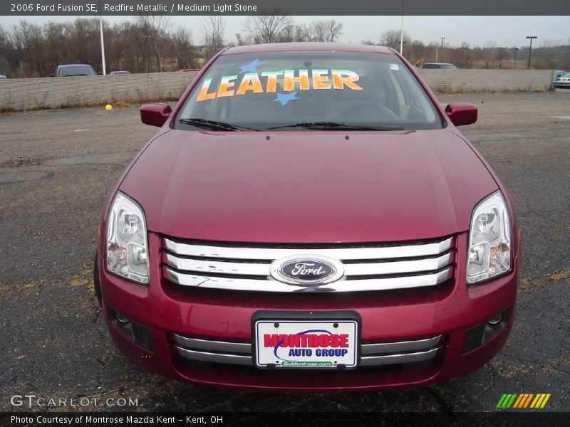 Redfire Metallic / Medium Light Stone 2006 Ford Fusion SE