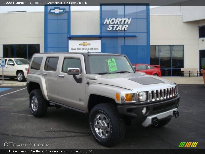 Boulder Gray Metallic / Ebony Black 2008 Hummer H3
