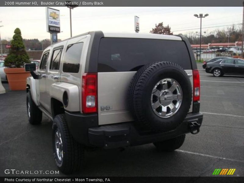 Boulder Gray Metallic / Ebony Black 2008 Hummer H3