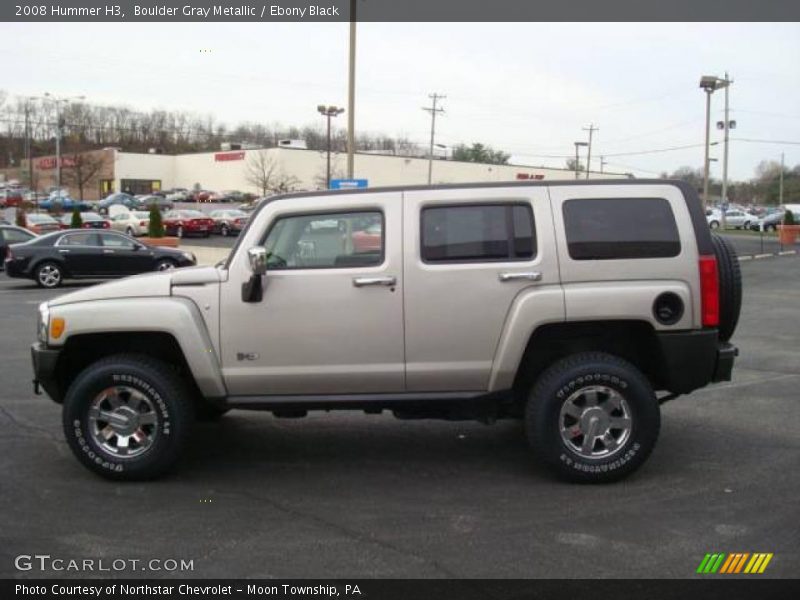 Boulder Gray Metallic / Ebony Black 2008 Hummer H3
