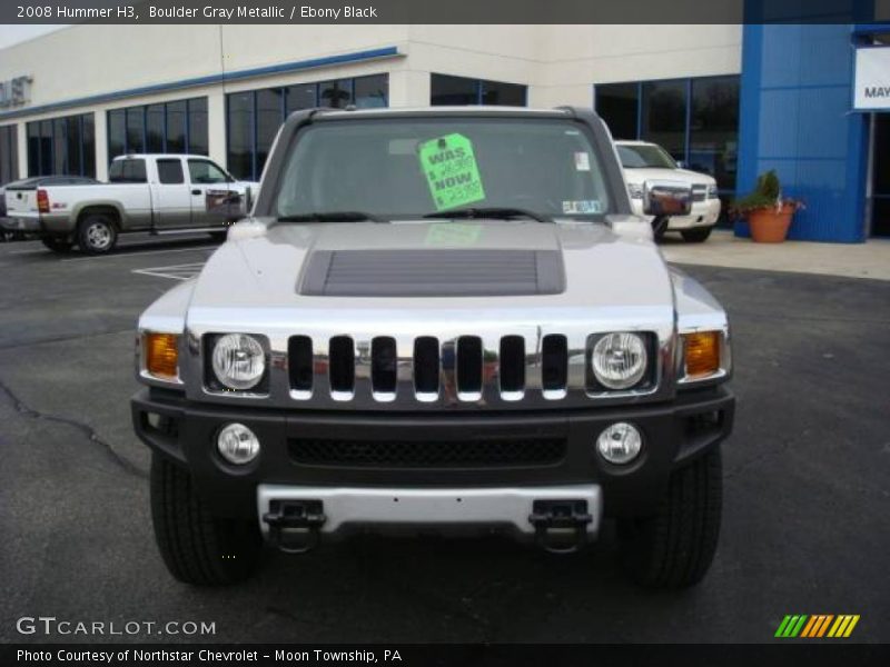 Boulder Gray Metallic / Ebony Black 2008 Hummer H3