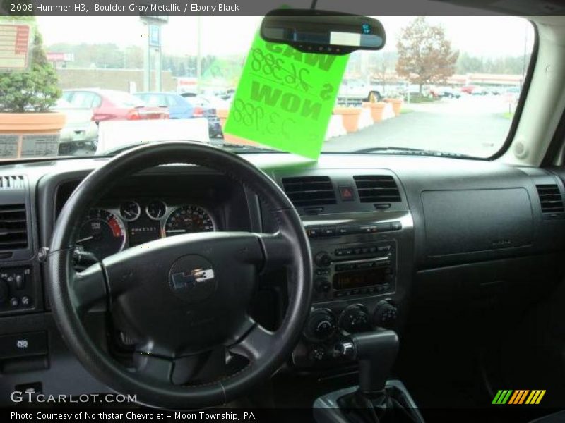 Boulder Gray Metallic / Ebony Black 2008 Hummer H3