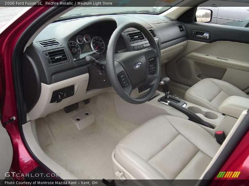 Redfire Metallic / Medium Light Stone 2006 Ford Fusion SE