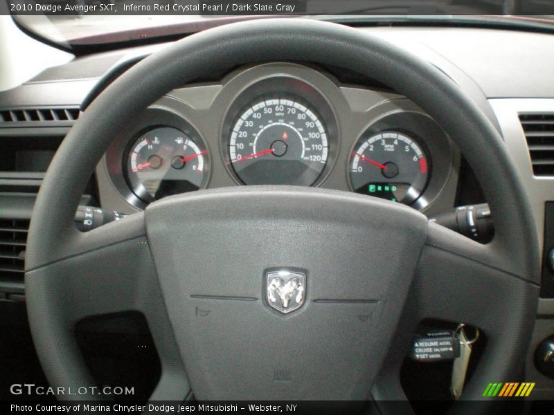 Inferno Red Crystal Pearl / Dark Slate Gray 2010 Dodge Avenger SXT