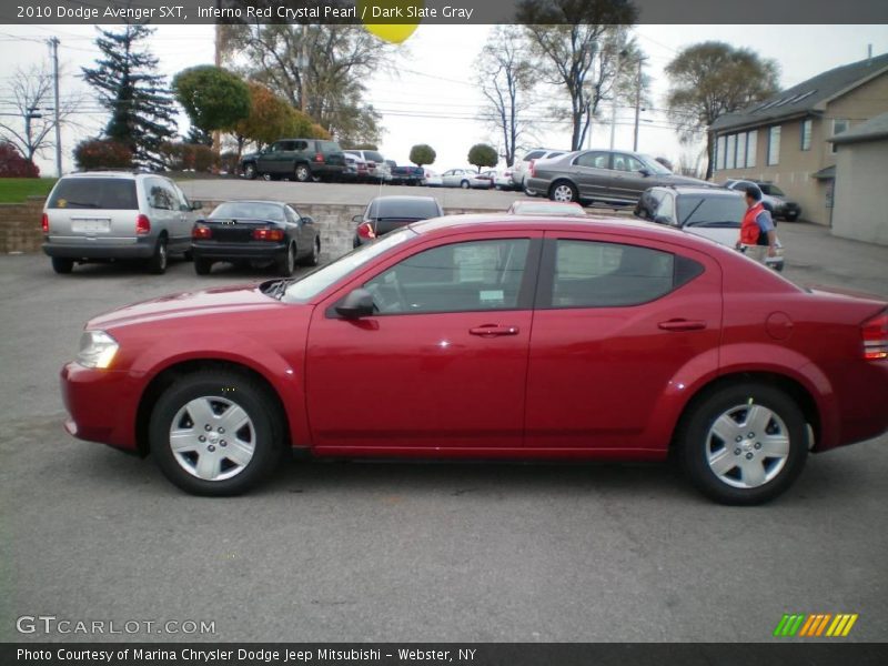 Inferno Red Crystal Pearl / Dark Slate Gray 2010 Dodge Avenger SXT
